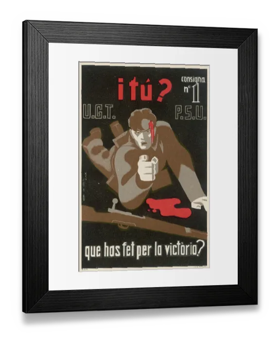 Framed Print : SPANISH WAR POSTER 1 Framed Print : SPANISH WAR POSTER 1