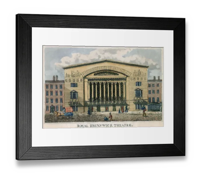 Framed Print : View of the front entrance from the street. Date: early 19th century Framed Print : View of the front entrance from the street. Date: early 19th century