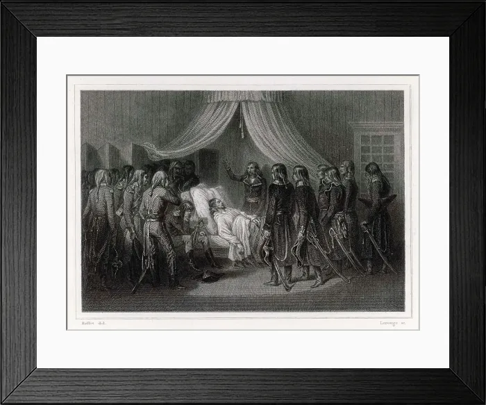 Framed Print : HOCHE DIES AT WETZLAR Framed Print : HOCHE DIES AT WETZLAR