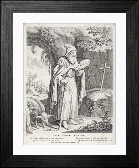 Framed Print : ANTONY OF EGYPT, HERMIT Framed Print : ANTONY OF EGYPT, HERMIT