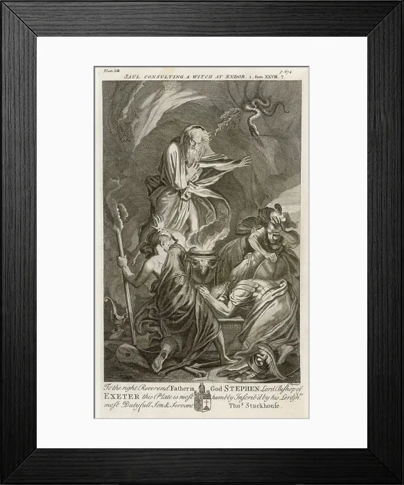 Framed Print : SAUL & WITCH OF ENDOR Framed Print : SAUL & WITCH OF ENDOR