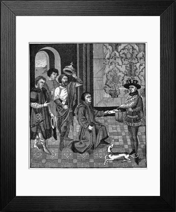 Framed Print : Charlemagne Hears News Events France 768 Charles Framed Print : Charlemagne Hears News Events France 768 Charles
