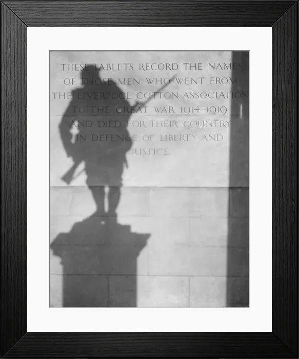 Framed Print : WORLD WAR ONE MEMORIAL