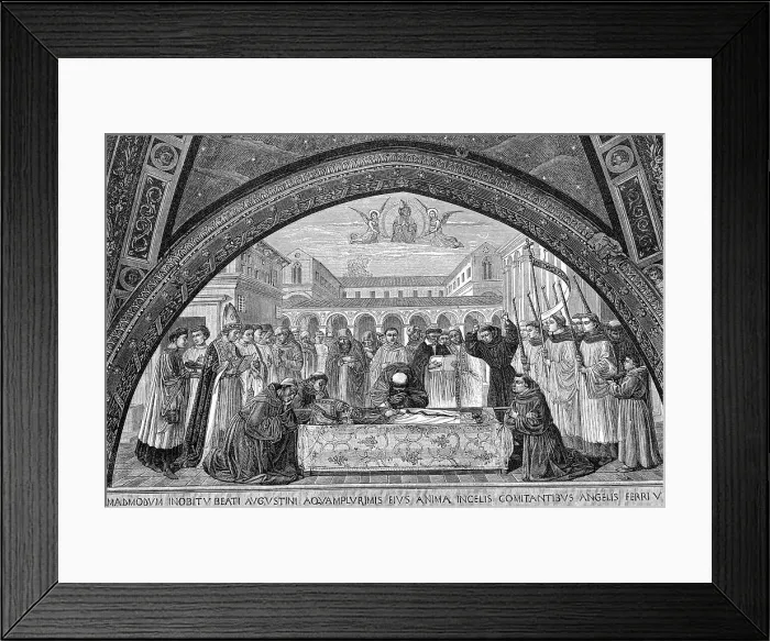 Framed Print : Funeral Augustine 354 430 Saint Bishop Hippo Framed Print : Funeral Augustine 354 430 Saint Bishop Hippo