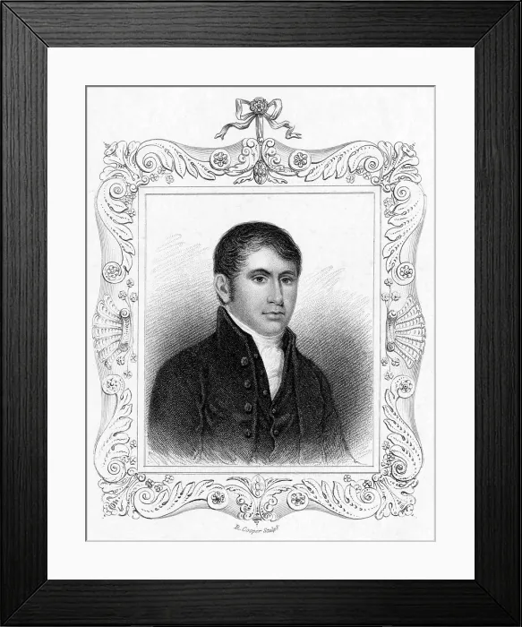 Framed Print : Bernard Barton Circa Quaker Poet Who Published Framed Print : Bernard Barton Circa Quaker Poet Who Published