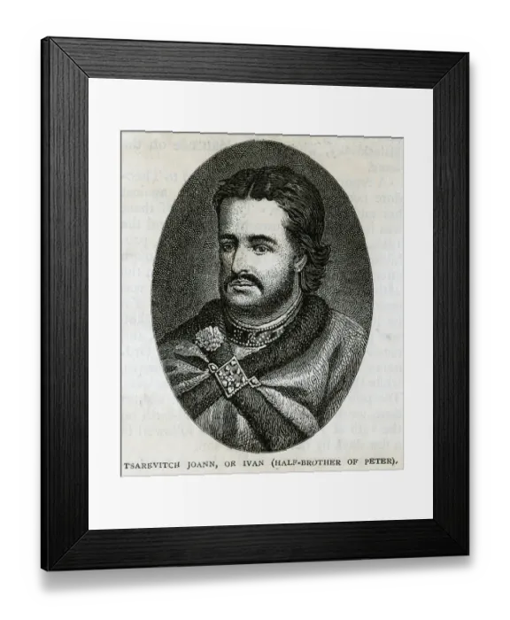 Framed Print : Ivan Russia Russian Royalty 1666 1696 Sickly Framed Print : Ivan Russia Russian Royalty 1666 1696 Sickly