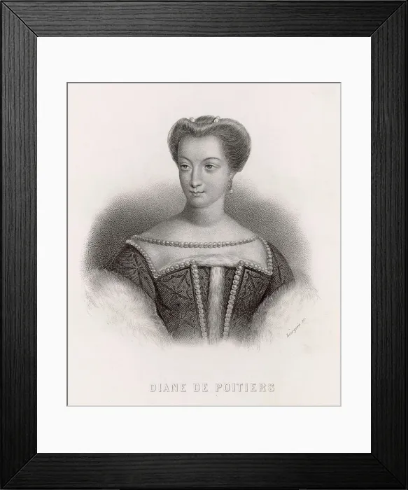 Framed Print : DIANE DE POITIERS Framed Print : DIANE DE POITIERS