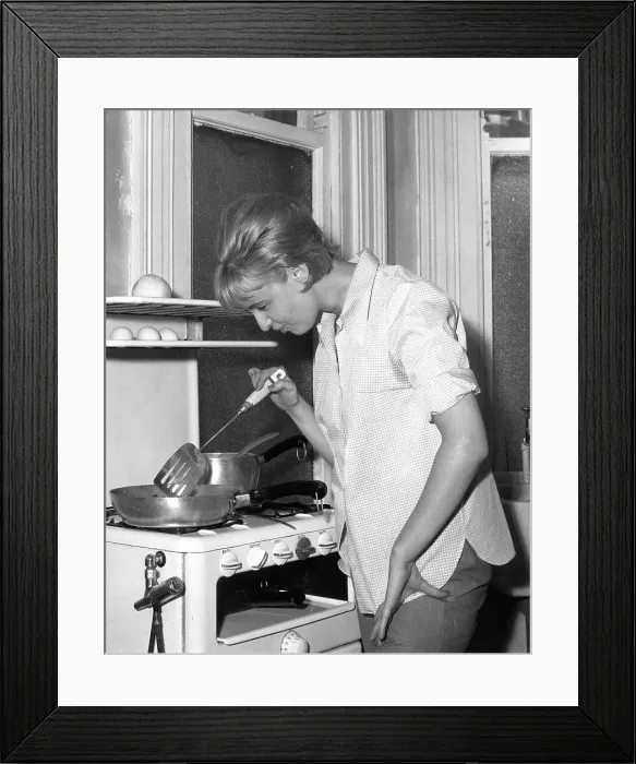 Framed Print : FRYING FOOD 1960S Framed Print : FRYING FOOD 1960S