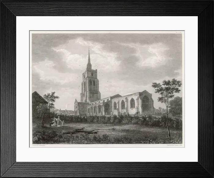 Framed Print : ST MARY'S CHURCH 1826 Framed Print : ST MARY'S CHURCH 1826