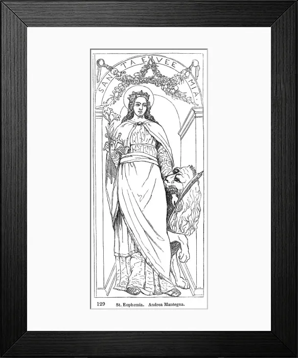 Framed Print : Saint Euphemia Died Circa 307 Martyr Chalcedon Framed Print : Saint Euphemia Died Circa 307 Martyr Chalcedon