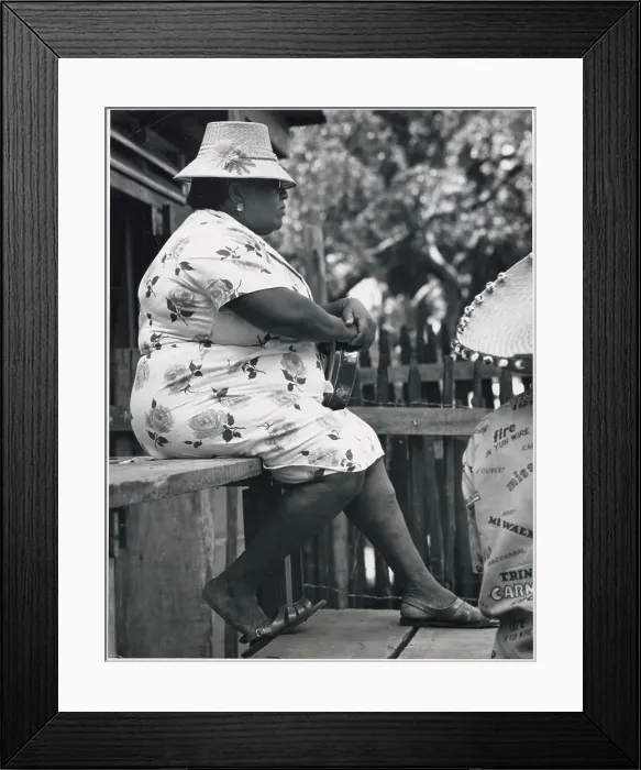 Framed Print : A West Indian lady in her best frock at the Port of Spain Carnival, Trinidad, West Indies. Date: 1968 Framed Print : A West Indian lady in her best frock at the Port of Spain Carnival, Trinidad, West Indies. Date: 1968