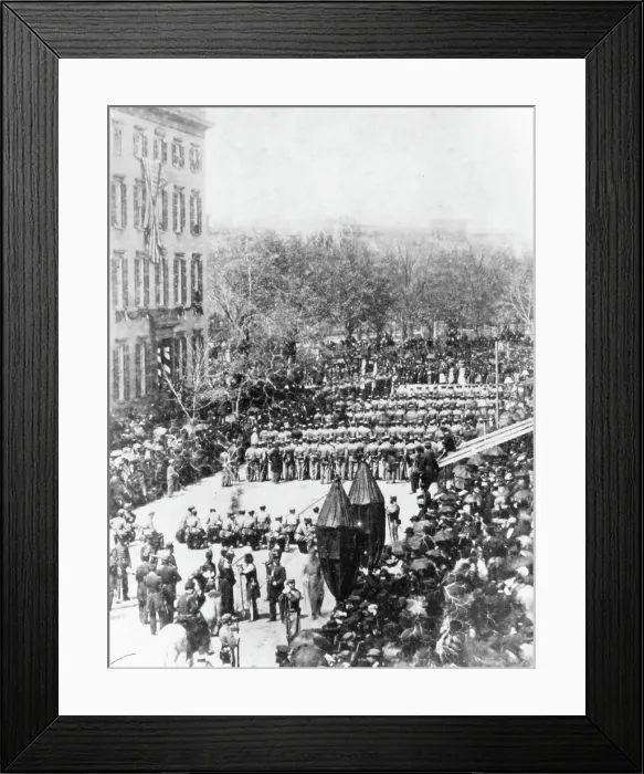 Framed Print : LINCOLN'S FUNERAL 1865 Framed Print : LINCOLN'S FUNERAL 1865