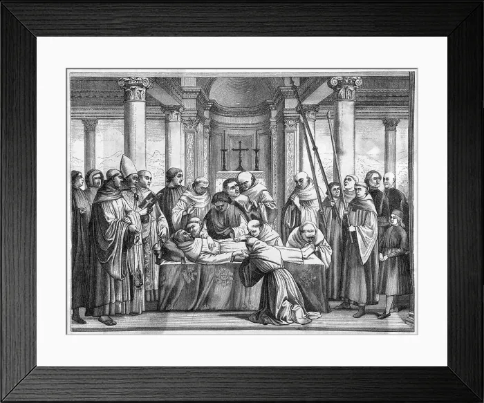 Framed Print : FRANCIS OF ASSISI DEATH Framed Print : FRANCIS OF ASSISI DEATH