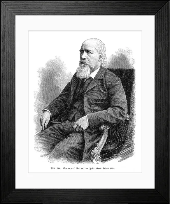 Framed Print : EMANUEL GEIBEL - 4 Framed Print : EMANUEL GEIBEL - 4