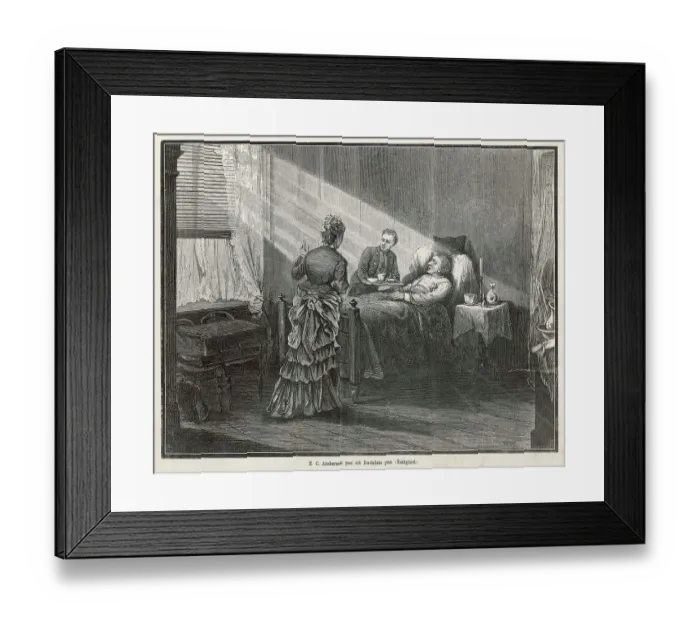 Framed Print : ANDERSEN'S DEATH 1875 Framed Print : ANDERSEN'S DEATH 1875