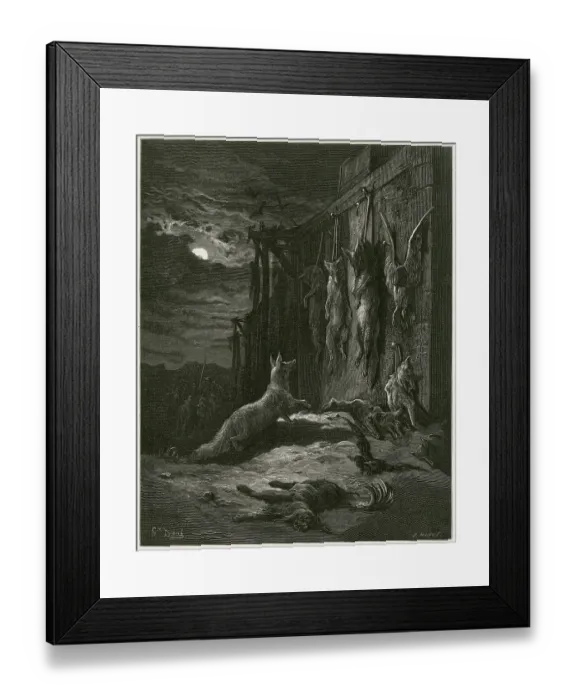 Framed Print : Fable English Fox Myth Fables La Fontaine Circa Framed Print : Fable English Fox Myth Fables La Fontaine Circa
