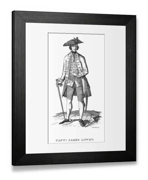 Framed Print : CAPTAIN JAMES LOWRY Framed Print : CAPTAIN JAMES LOWRY