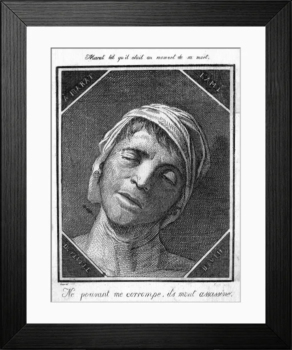 Framed Print : MARAT DEAD Framed Print : MARAT DEAD