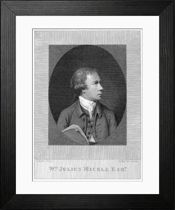 Framed Print : William Julius Mickle 1735 1788 Scottish Writer Framed Print : William Julius Mickle 1735 1788 Scottish Writer