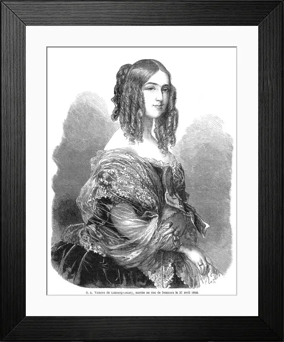 Framed Print : DUCHESSE DE NEMOURS Framed Print : DUCHESSE DE NEMOURS