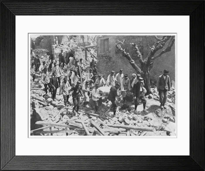 Framed Print : EARTHQUAKE / PROVENCE / 1909 Framed Print : EARTHQUAKE / PROVENCE / 1909