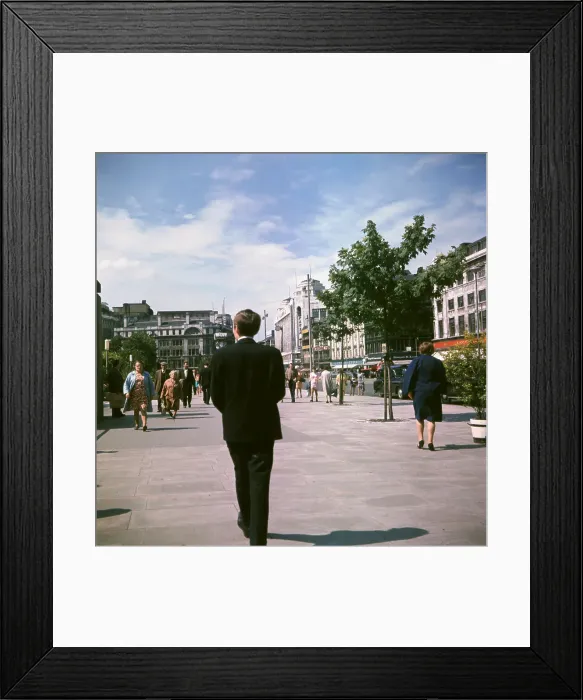 Framed Print : Manchester Piccadilly, central Manchester, England. Date: 1967 Framed Print : Manchester Piccadilly, central Manchester, England. Date: 1967
