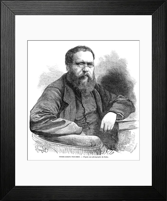 Framed Print : PIERRE PROUDHON Framed Print : PIERRE PROUDHON