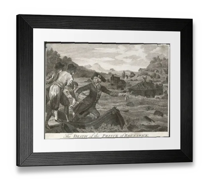 Framed Print : Prince Orange Drowns 1687 1711 Johan Willem Friso