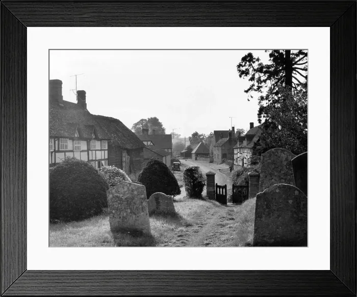 Framed Print : VILLAGE GRAVEYARD