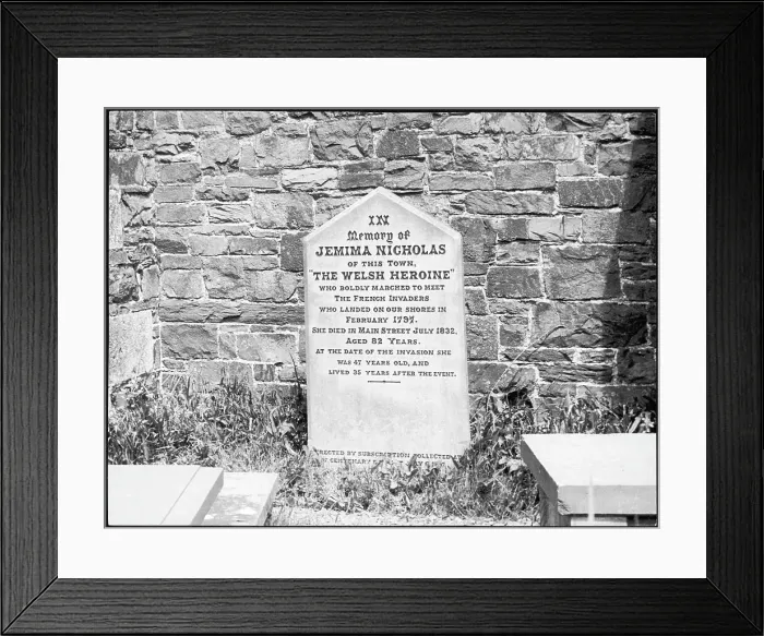 Framed Print : TOMB OF JEMIMA NICHOLAS Framed Print : TOMB OF JEMIMA NICHOLAS