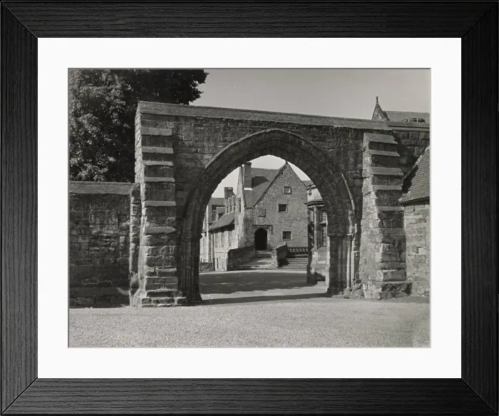 Framed Print : The Gateway to Repton School, which was founded in 1557. The original school is on the site of an 11th century priory, some of whose buildings are still in daily use. Date: 1950s Framed Print : The Gateway to Repton School, which was founded in 1557. The original school is on the site of an 11th century priory, some of whose buildings are still in daily use. Date: 1950s