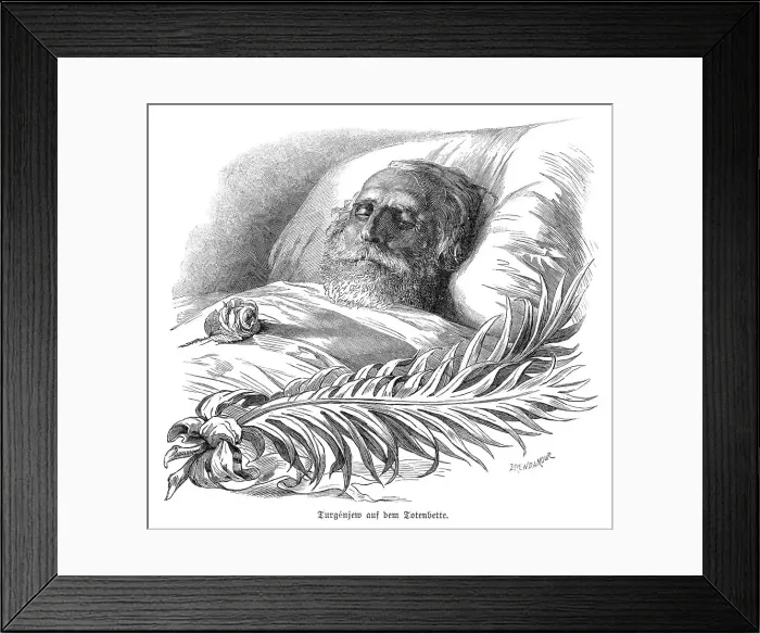 Framed Print : IVAN TURGENEV DEAD Framed Print : IVAN TURGENEV DEAD