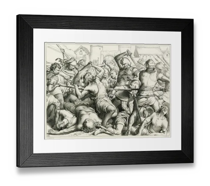 Framed Print : THE DEATH OF HEREWARD Framed Print : THE DEATH OF HEREWARD