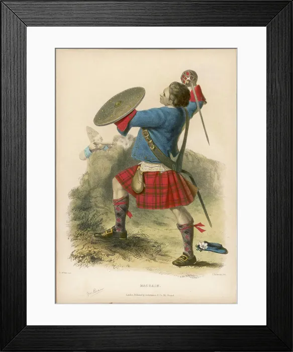 Framed Print : CLAN MAC BAIN Framed Print : CLAN MAC BAIN