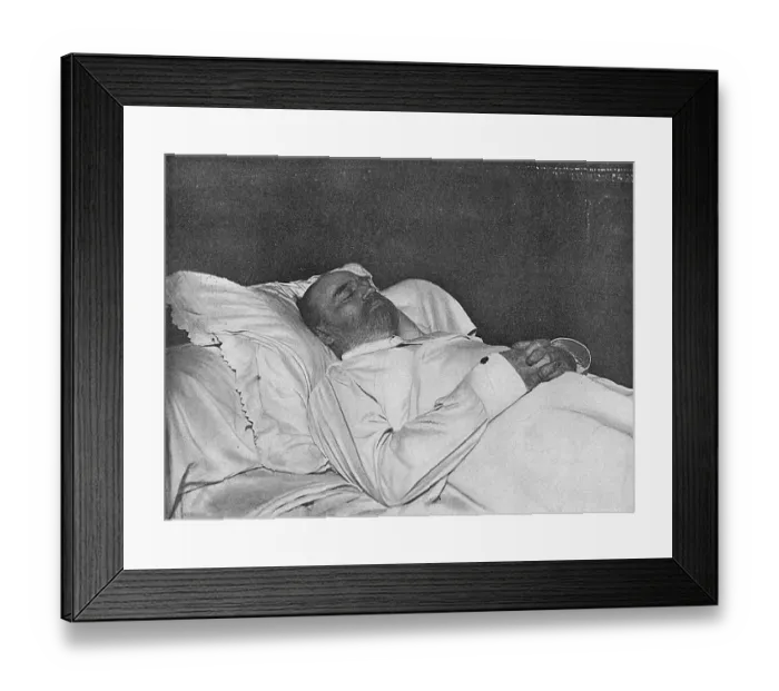 Framed Print : EMILE ZOLA DEAD Framed Print : EMILE ZOLA DEAD
