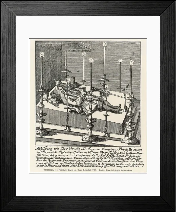 Framed Print : PRINCE EUGEN LIES STATE Framed Print : PRINCE EUGEN LIES STATE