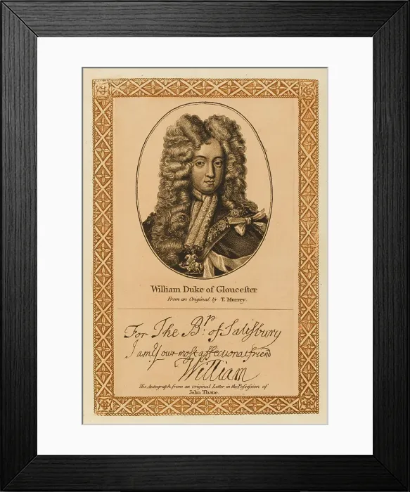 Framed Print : WILLIAM DUKE GLOUCESTER Framed Print : WILLIAM DUKE GLOUCESTER