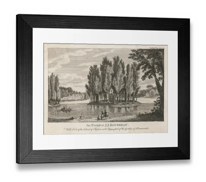 Framed Print : Rousseau Tomb Death Tombs 1778 Jean Jacques Picturesquely Framed Print : Rousseau Tomb Death Tombs 1778 Jean Jacques Picturesquely