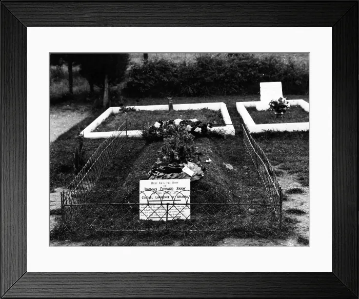 Framed Print : GRAVE OF T. E. LAWRENCE Framed Print : GRAVE OF T. E. LAWRENCE
