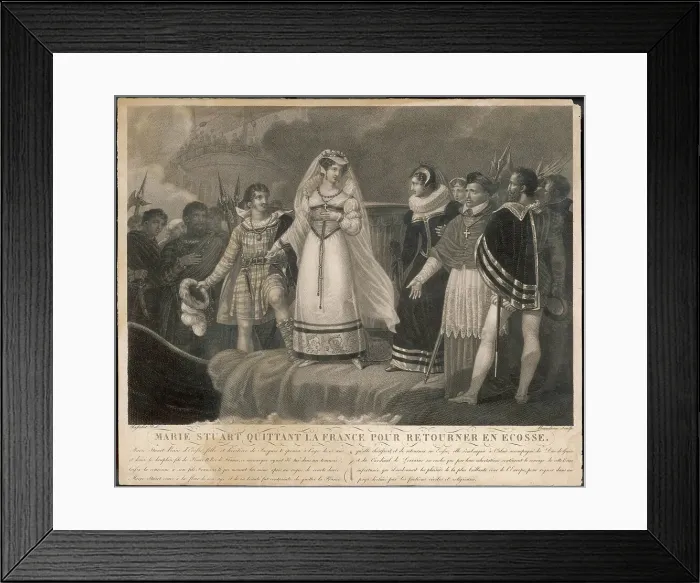 Framed Print : MARY QOS LEAVES FRANCE Framed Print : MARY QOS LEAVES FRANCE