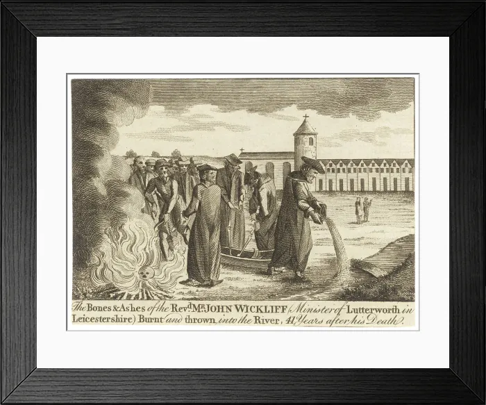 Framed Print : WYCLIF'S ASHES SCATTERED Framed Print : WYCLIF'S ASHES SCATTERED