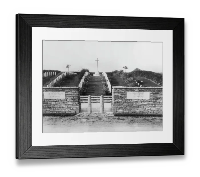 Framed Print : HIBERS TRENCH CEMETERY Framed Print : HIBERS TRENCH CEMETERY