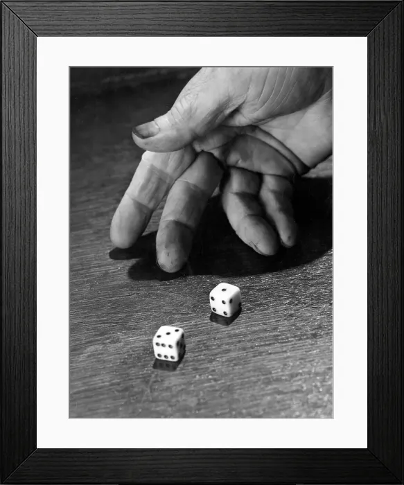 Framed Print : A ROLL OF THE DICE Framed Print : A ROLL OF THE DICE