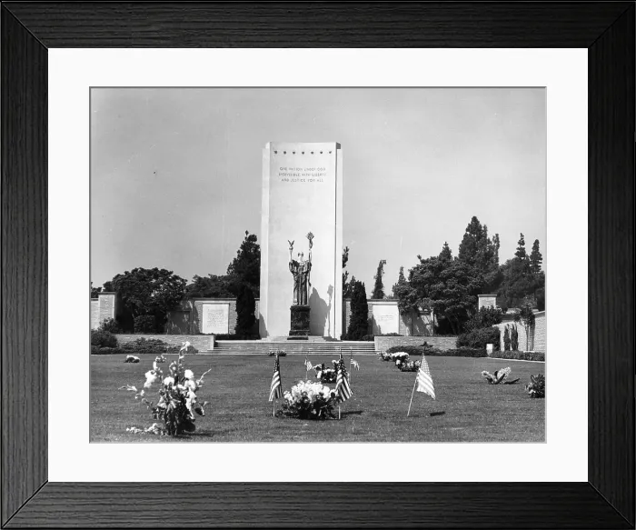 Framed Print : FOREST LAWN CEMETERY Framed Print : FOREST LAWN CEMETERY