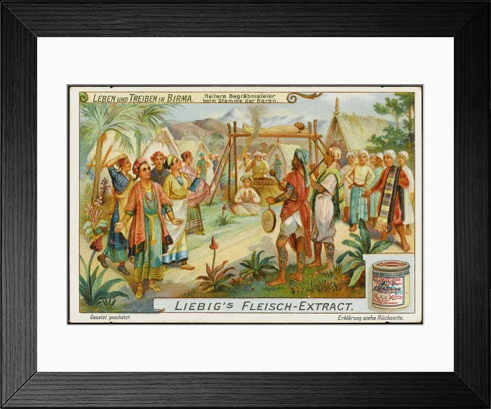 Framed Print : BURMESE FUNERAL Framed Print : BURMESE FUNERAL