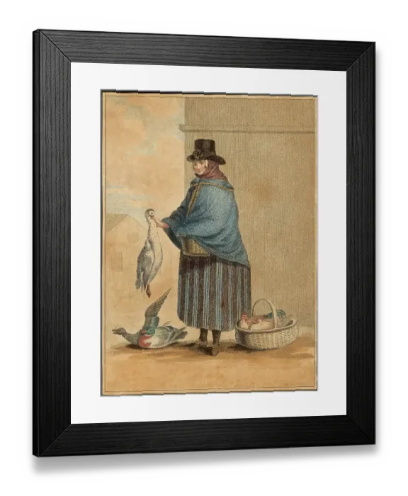 Framed Print : Duck Seller Trade Street Trades Birds Circa 1830 Framed Print : Duck Seller Trade Street Trades Birds Circa 1830