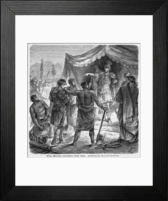 Framed Print : TITUS MANLIUS Framed Print : TITUS MANLIUS