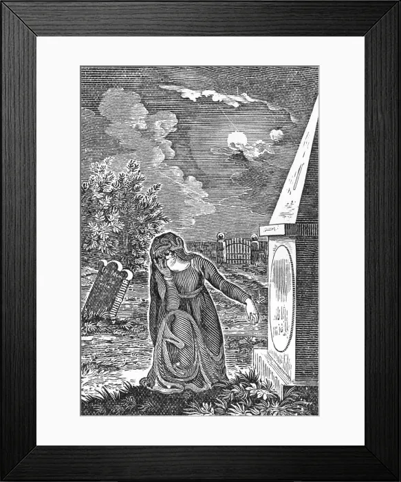 Framed Print : LADY AT TOMB Framed Print : LADY AT TOMB