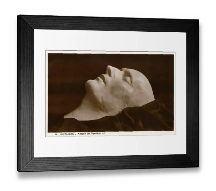 Framed Print : NAPOLEON DEATH MASK Framed Print : NAPOLEON DEATH MASK