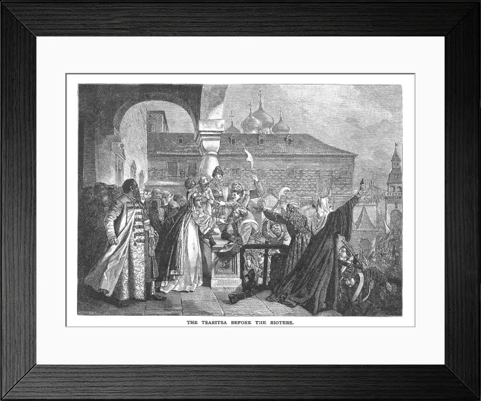 Framed Print : Natalia Rioters Events Russia Peter Great 1682 Framed Print : Natalia Rioters Events Russia Peter Great 1682